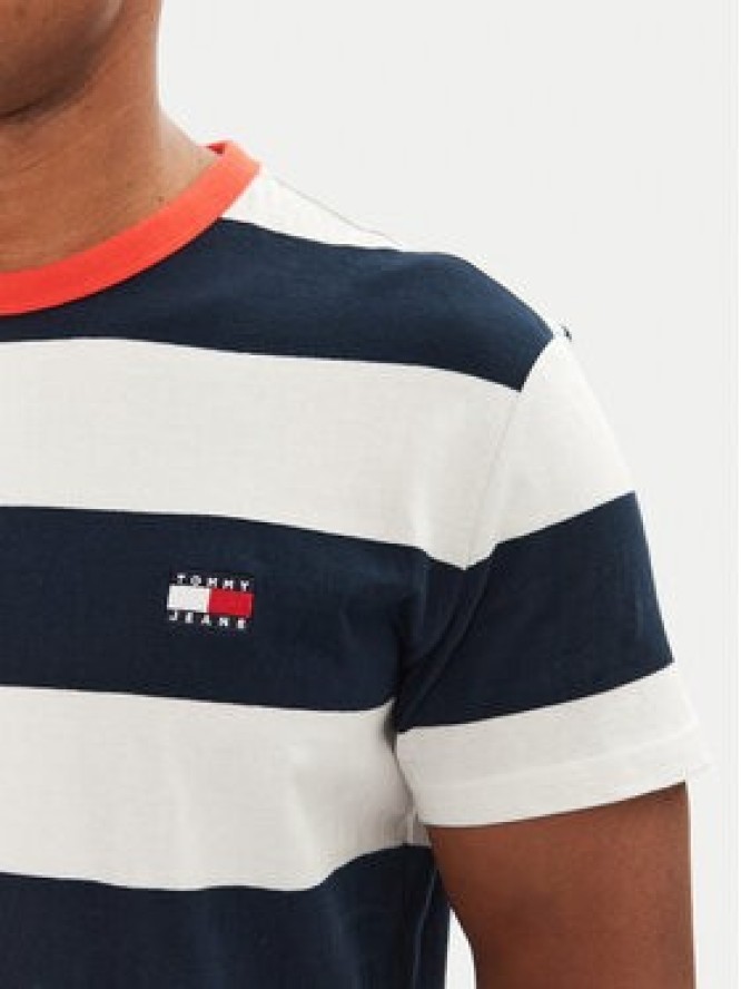 Tommy Jeans T-Shirt DM0DM20766 Granatowy Regular Fit