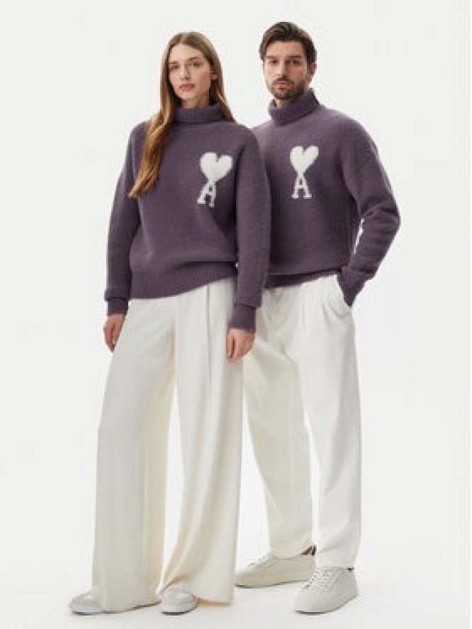 AMI Paris Golf UKS425.KN0032 Fioletowy Relaxed Fit