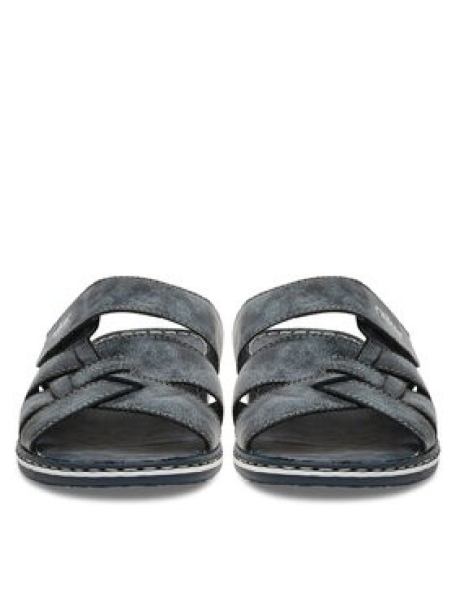 Rieker Klapki 21073-14 Granatowy