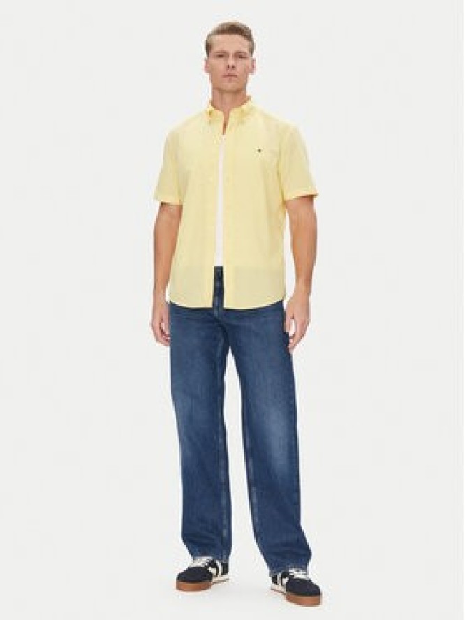 Tommy Hilfiger Koszula MW0MW37584 Żółty Regular Fit