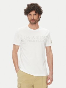 La Martina T-Shirt Anselm MARG31 JS206 Biały Regular Fit