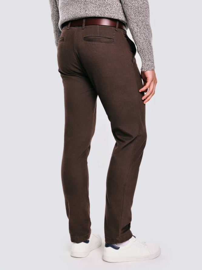 Spodnie męskie chinosy brązowe Erhatin 803