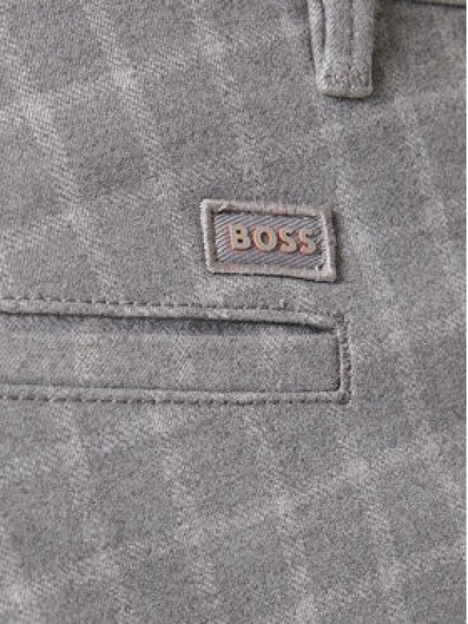 BOSS Chinosy 50547722 Szary Slim Fit