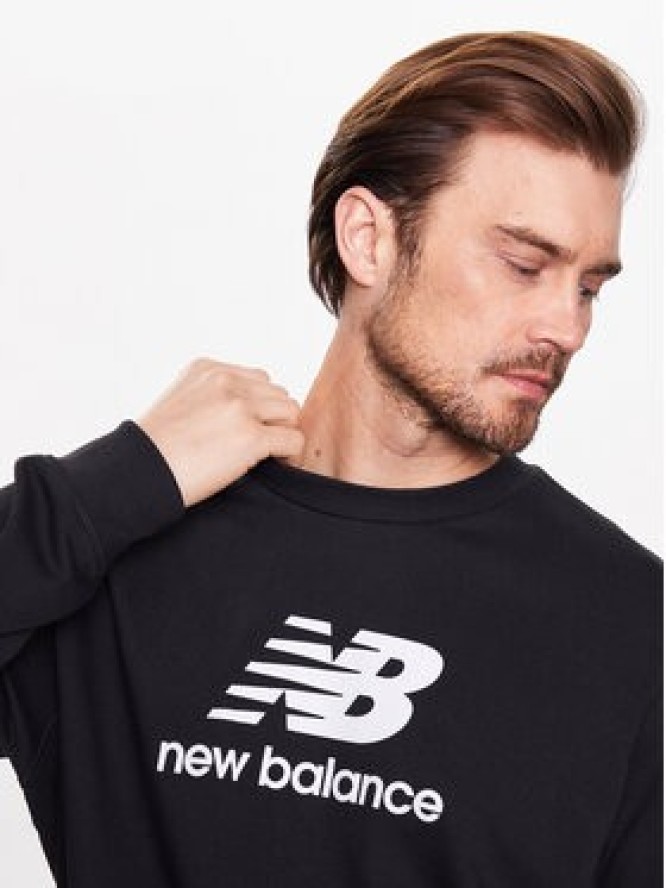 New Balance Bluza MT3153 Czarny Relaxed Fit