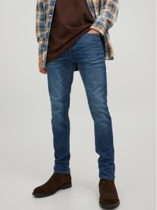 Jack & Jones Jeansy Glenn 12224987 Granatowy Slim Fit
