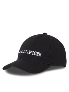 Tommy Hilfiger Czapka z daszkiem Th Monotype Soft 6 Panel Cap AM0AM12154 Czarny