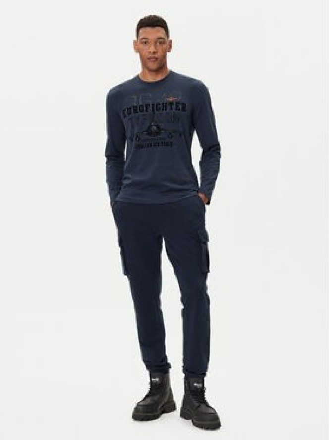 Aeronautica Militare Longsleeve 252TS2477UJ00641 Granatowy Regular Fit