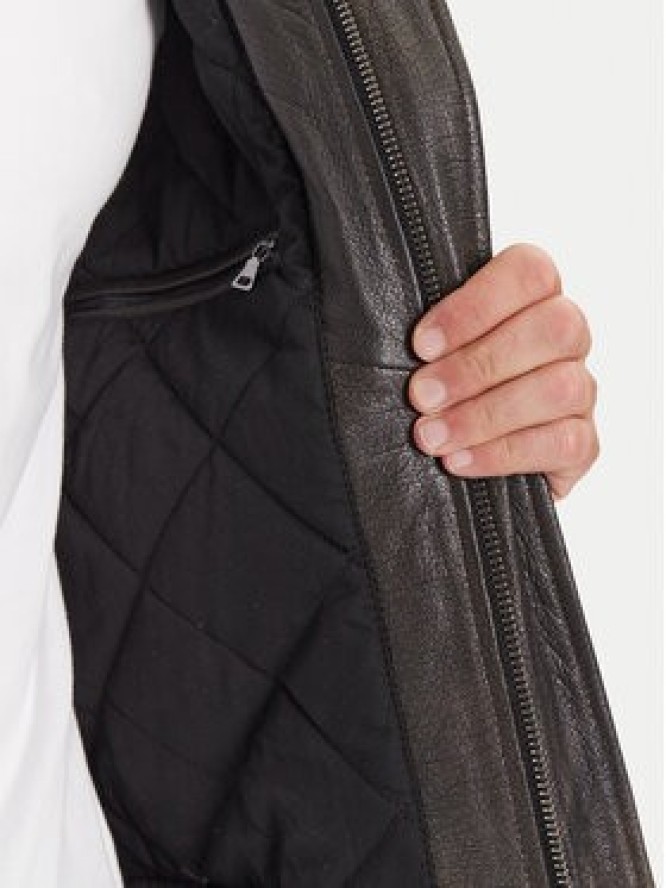 JOOP! Kurtka skórzana Falko 80000864 Szary Regular Fit