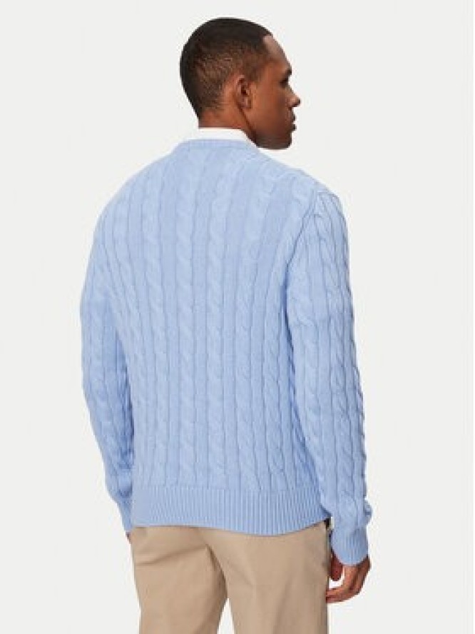 Polo Ralph Lauren Sweter 710775885535 Błękitny Regular Fit