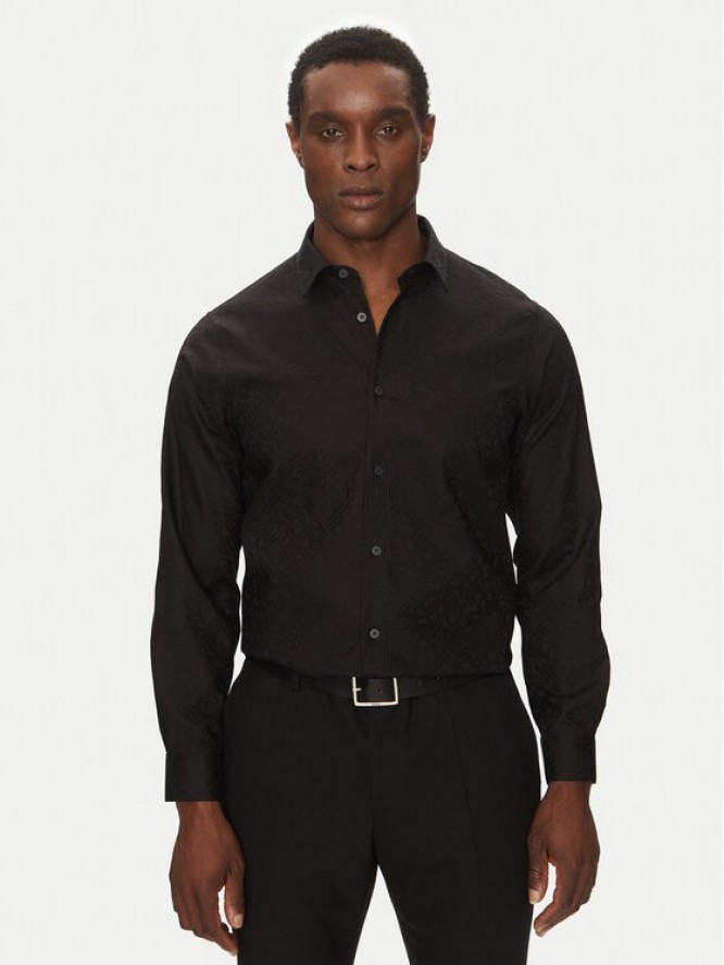 Armani Exchange Koszula XM000431 AF13131 FC041 Czarny Regular Fit