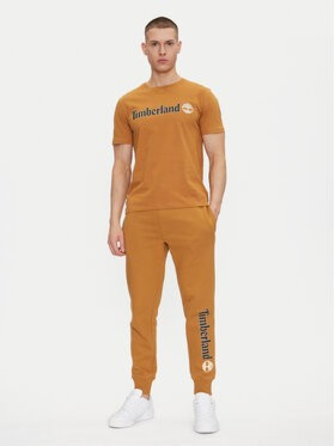 Timberland T-Shirt TB0A5UPQ Beżowy Regular Fit
