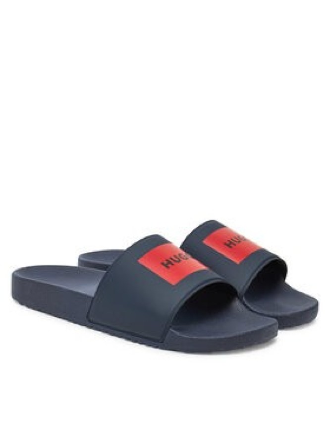HUGO Klapki Timein Slid 50548061 Granatowy