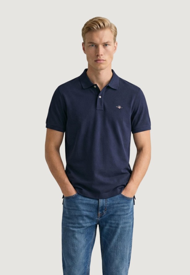 Polo z krótkim rękawem Mężczyzna GANT REG SHIELD SS PIQUE POLO