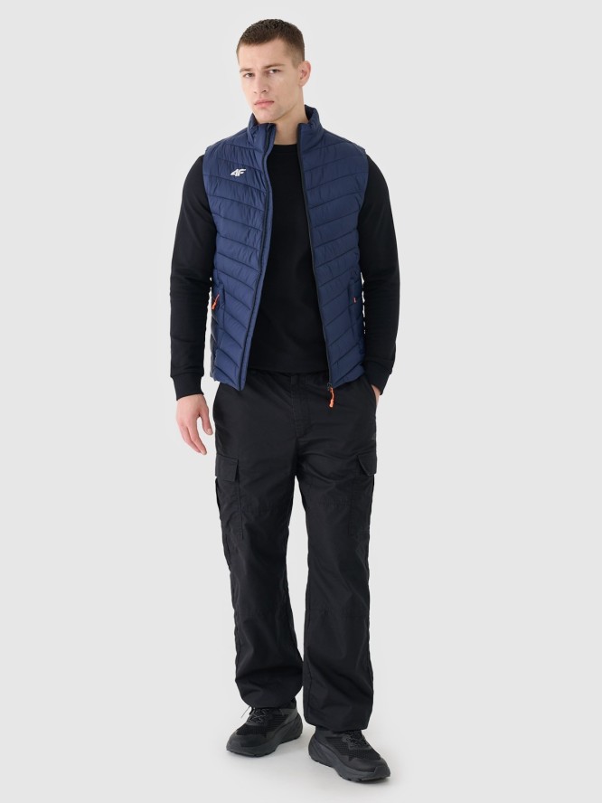 4F Bezrękawnik puchowy z wypełnieniem syntetycznym męski - granatowy S