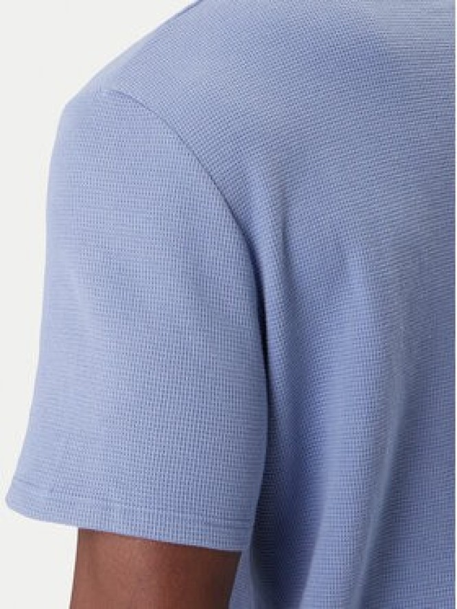 BOSS T-Shirt Waffle 50535891 Błękitny Regular Fit