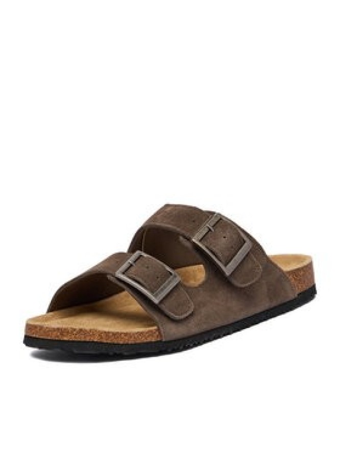 Go Soft Klapki EOHP-ALMELO-01 Brązowy