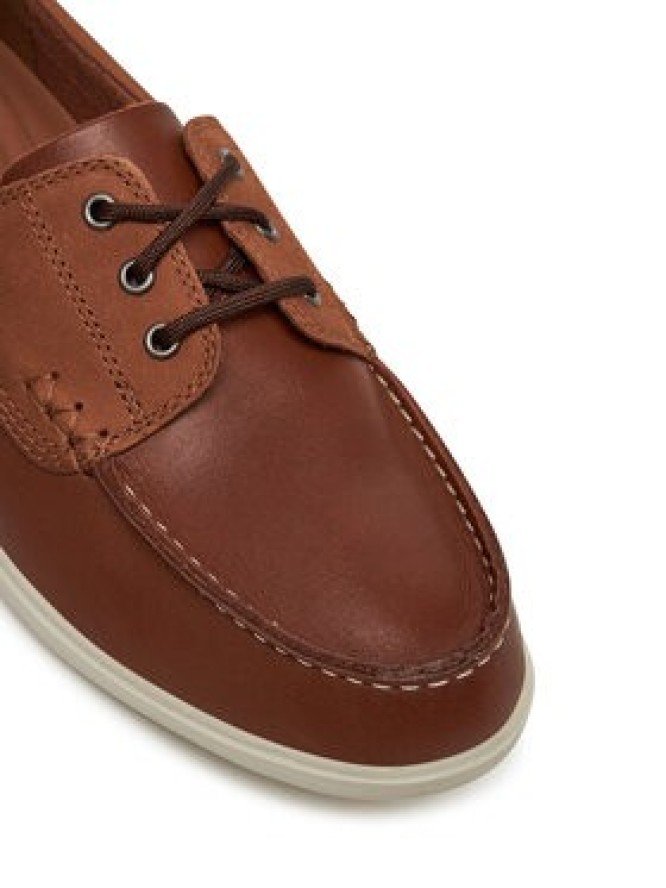 Clarks Mokasyny Bratton Boat 26181273 Brązowy