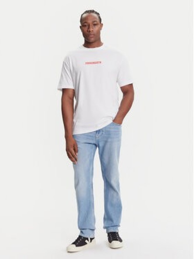 Quiksilver T-Shirt Dna Clicker Tee EQYZT08207 Biały Comfort Fit