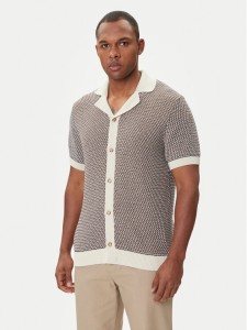 BOSS Kardigan C-Iconico 50543163 Beżowy Relaxed Fit