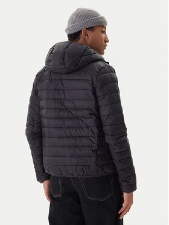 Kappa Kurtka przejściowa Logo Astrom 34243TW Czarny Slim Fit