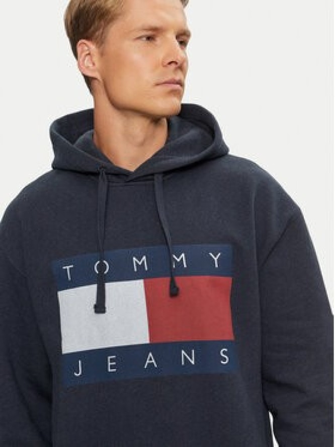 Tommy Jeans Bluza DM0DM20591 Granatowy Relaxed Fit