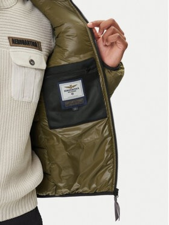 Aeronautica Militare Kurtka przejściowa 252AB3022UCT04214 Zielony Regular Fit