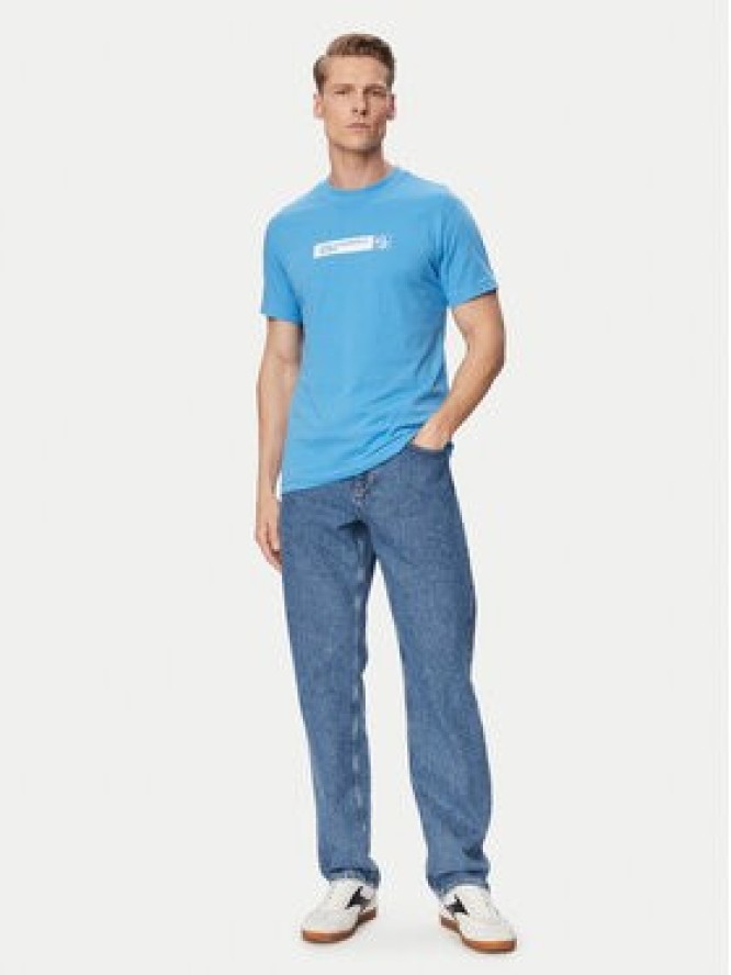 Karl Lagerfeld Jeans T-Shirt A1M17112 Niebieski Slim Fit