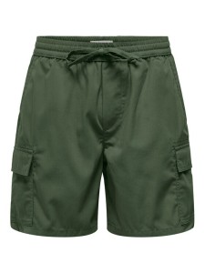 Only & Sons Szorty sportowe Kal 22034462 Zielony Slim Fit