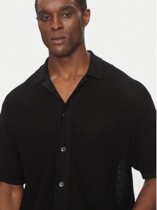 Michael Kors Koszula CS560FPFE5 Czarny Regular Fit