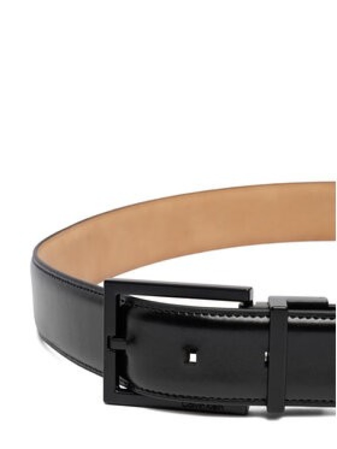 Calvin Klein Pasek Męski Square Buckle Smooth 32Mm Adj LV04D7026G Czarny