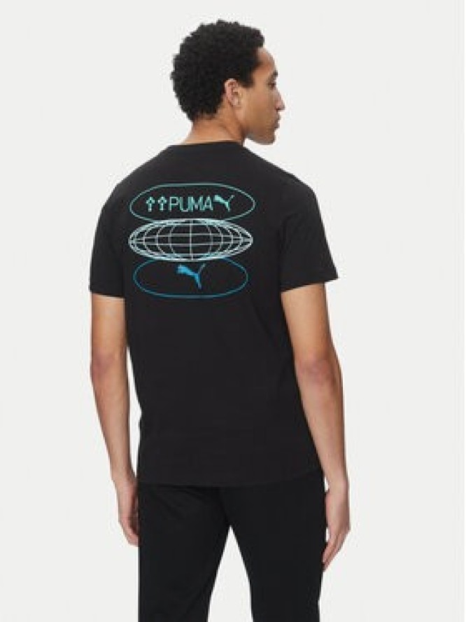 Puma T-Shirt Graphics 3 Circles 684834 Czarny Regular Fit
