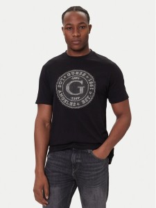 Guess T-Shirt M5BI15 K8FQ4 Czarny Regular Fit