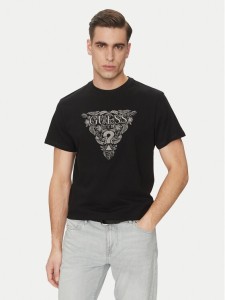 Guess T-Shirt M5GI16 K8FQ4 Czarny Regular Fit