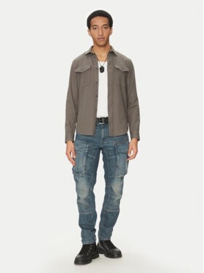 G-Star Raw Koszula Marine D24963-D454 C496 Szary Slim Fit
