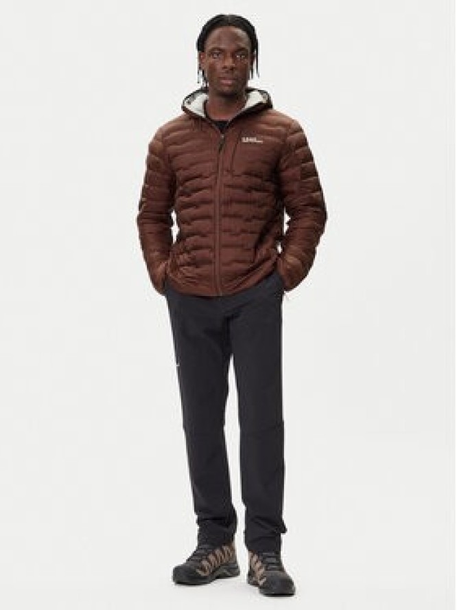 Jack Wolfskin Kurtka puchowa Passamani A61831 Brązowy Regular Fit