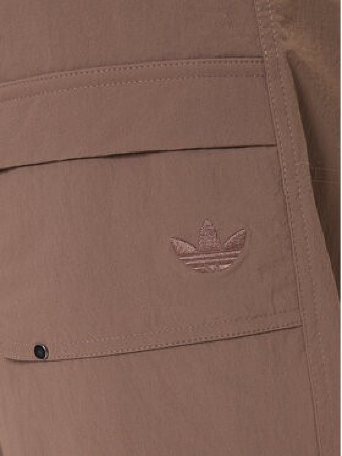 adidas Spodnie materiałowe Premium Essentials Archive Utility JW1082 Brązowy Loose Fit