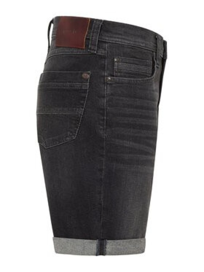 Mustang Szorty jeansowe Washington 1016453 Czarny Straight Fit