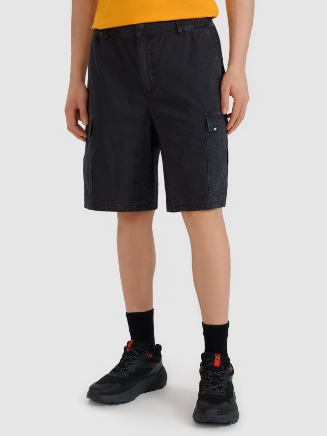 4F Spodenki casual cargo męskie - czarne M