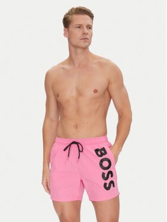 BOSS Szorty kąpielowe Octopus 50514502 Różowy Regular Fit