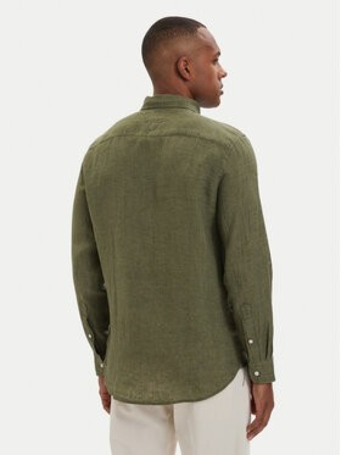 Tommy Hilfiger Koszula MW0MW41530 Zielony ciemny Regular Fit