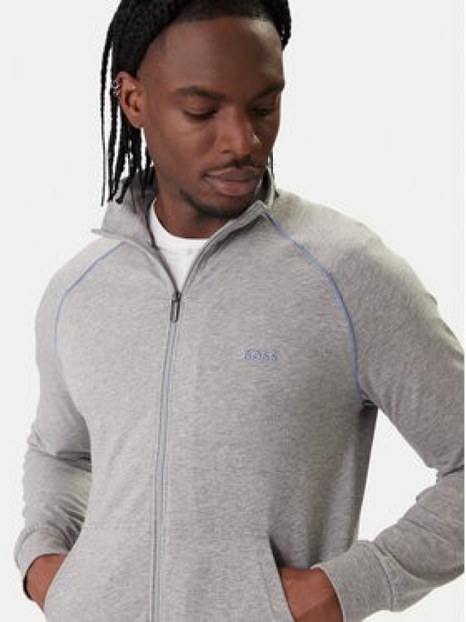 BOSS Bluza Mix&Match 50515307 Szary Regular Fit