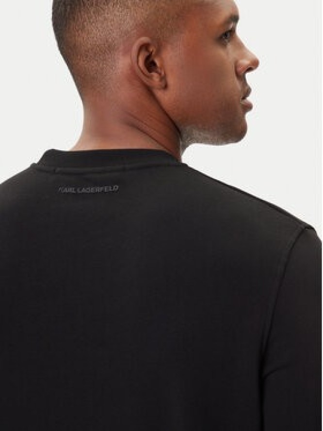 KARL LAGERFELD Bluza 705042 554910 Czarny Regular Fit