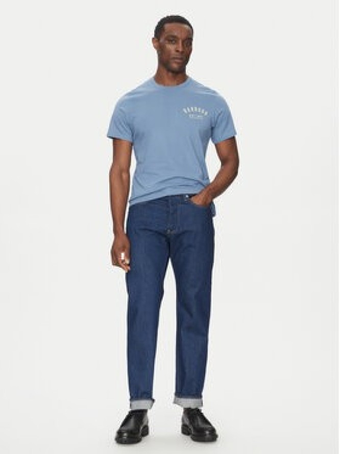 Barbour T-Shirt Preppy MTS0502BU27 Niebieski Tailored Fit