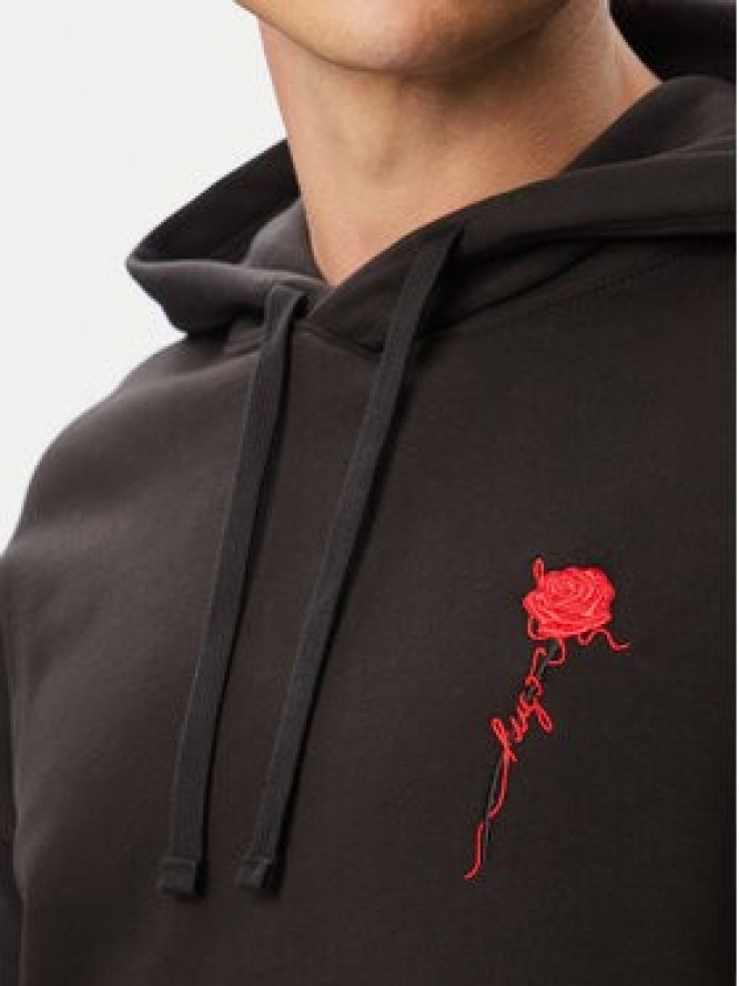 HUGO Bluza Diflow 50574451 Czarny Relaxed Fit
