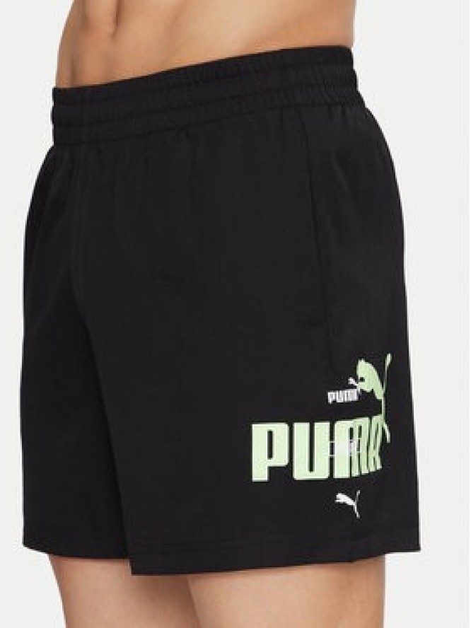 Puma Szorty sportowe Ess Logo Lab 684672 Czarny Regular Fit