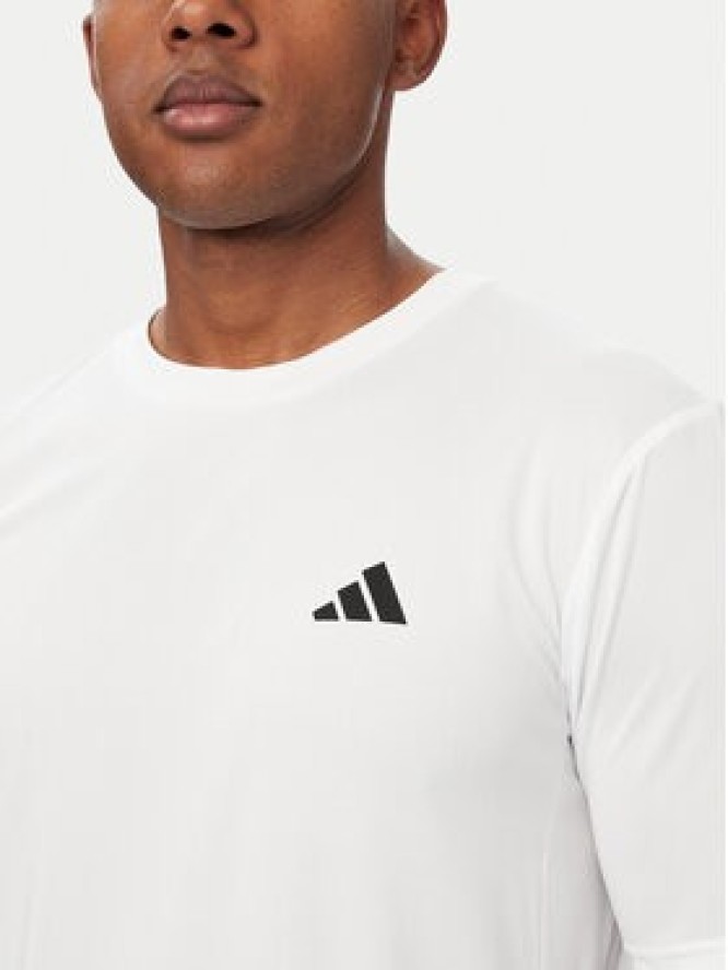 adidas T-Shirt Workout Essentials Base 3-Stripes KD0699 Biały Regular Fit