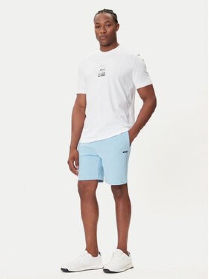 BOSS T-Shirt Photoprint 50545869 Biały Relaxed Fit