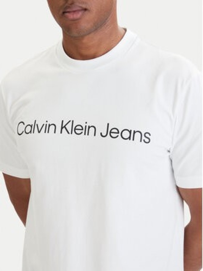 Calvin Klein Jeans T-Shirt LV04RAB810 Biały Regular Fit