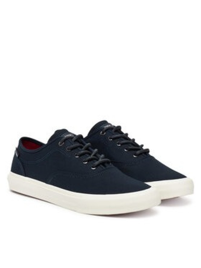 Tommy Hilfiger Tenisówki Hi Vulc Low Oxford Twill FM0FM05400 Granatowy