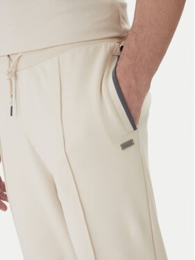 BOSS Spodnie dresowe Sense 50557197 Beżowy Regular Fit